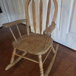 Child's Gorgeous Wooden Rocking Chair