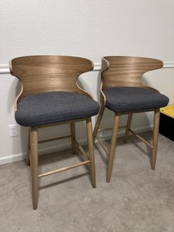 Mid Century Modern 30” Bar Stools 