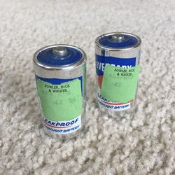 Vintage FOWLER, DICK & WALKER Eveready C Batteries No. 935 - FOWLER’S - RARE!!