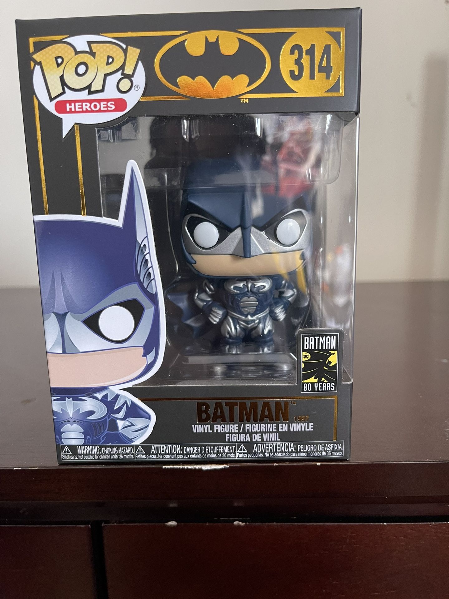 Funko POP! Heroes: Batman 80th BATMAN (1997) George Clooney #314