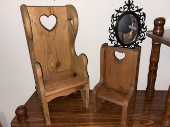 •Rustic Wooden Heart Shelves - Set of 2 - Country/Farmhouse Decor