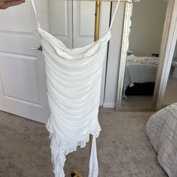 White Dress/ Bachelorette Dress/ Bridal Era 
