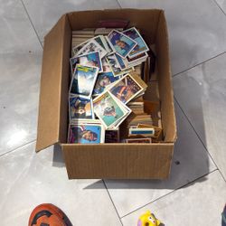 Box Of Vintage Baseball Cards
