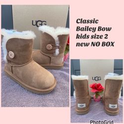 Ugg Bailey Button Girls Size 2 New No Box $85 Price Is Firm No Less They Are 💯 authentic 