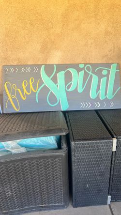 Wood wall decor  46 long. 18 w