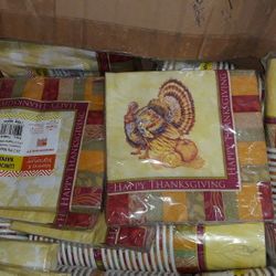 Thanksgiving cups .napkins, Windows, Door Decorations 