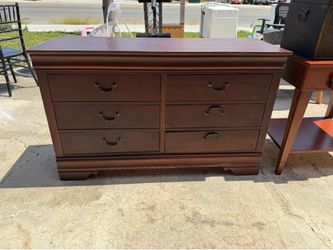 6- Drawer Wooden Dresser -48 inches Wide