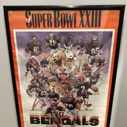 Bengals 1989  Super Bowl  Poster