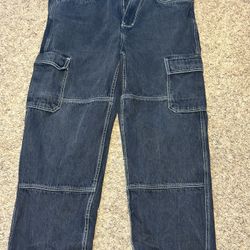 Black Cargo Empyre Jeans 