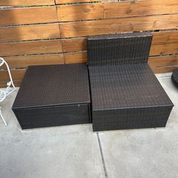 Patio Chair and Ottoman