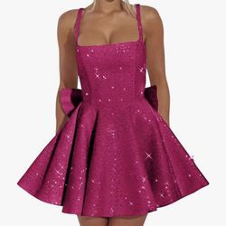 Fuchsia Sequin Dress Size Medium 6 