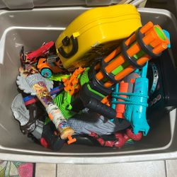 Toy Box All Together Lot Of Nerf Guns