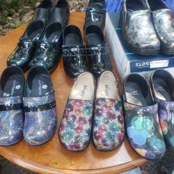 Nursing Shoes Some Koi And Other Brands. Size 10 And Size 40.