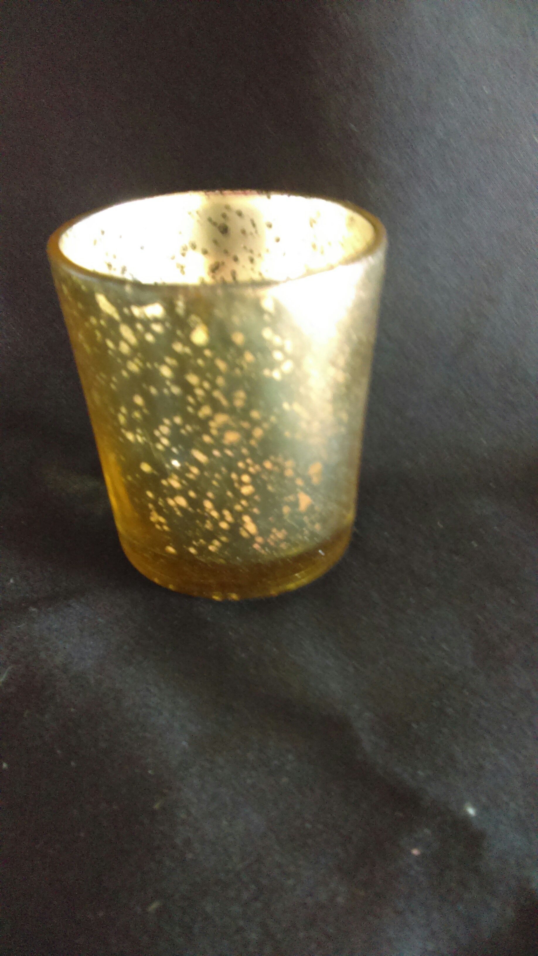 Mercury Gold Votive candle holder