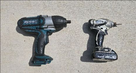 Makita impact and wrench drivers and charger