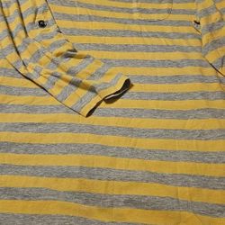 Gray / Yellow Stripe Shirt