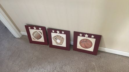 Kids Room Sports Wall Decor