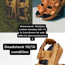 Birkenstock Shinjuku Sandals In Cork Brown