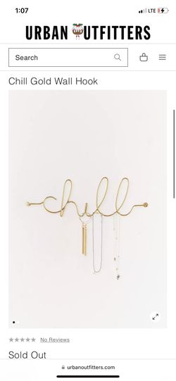 URBAN OUTFITTERS CHILL GOLD SIGN