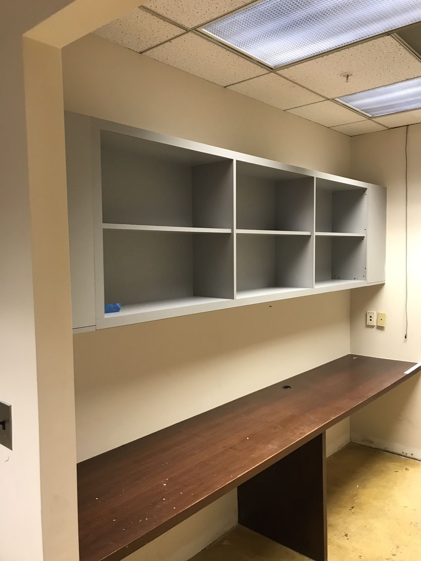 Grey wall cabinets