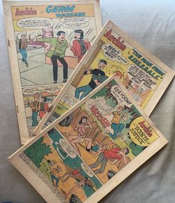 Vintage Archie Comics Lot of 3Germ Warfare, Man From riverdale