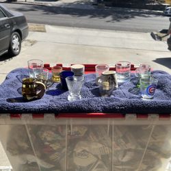 Shot Glass Collection With Rare Glasses