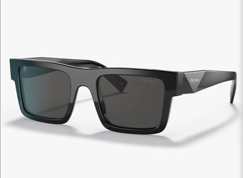 PRADA UNISEX GLASSES CASE & LENS CLOTH! Model: PR 19WS (Color Code: 1AB5S0)Frame Color: Glossy Black (Acetate)Lens Color: Dark GreyShape: Bold Rectang