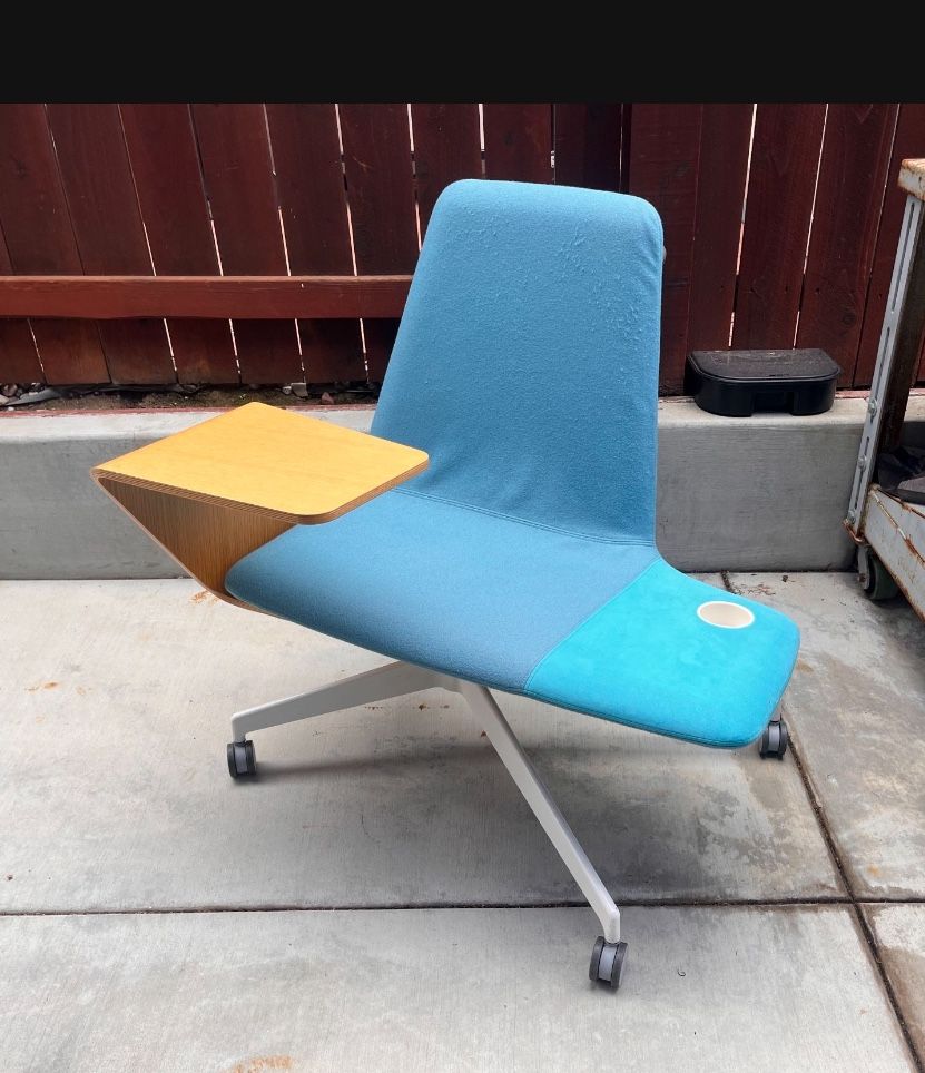 Chair With Built In Desk Beautiful Wood And Metal