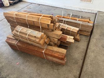 Wood 2x4’s and 4x4’s