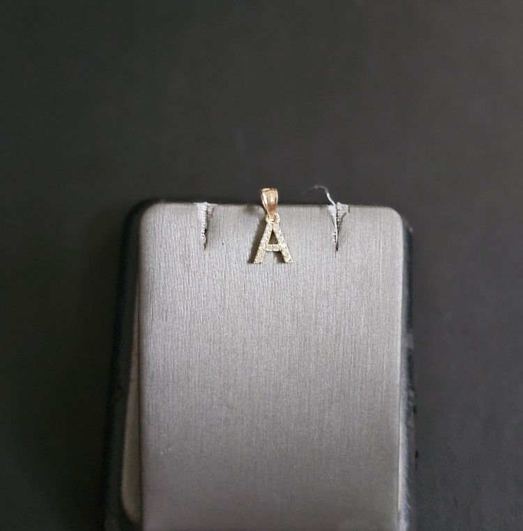 14k Gold Cz Pendant