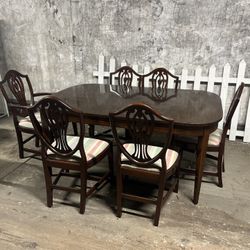 Vintage Baker Furniture 8 Seat Dining Set