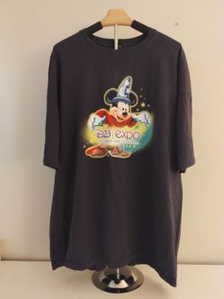 Disney D23 Expo 2009 Sorcerer Mickey Mouse Ultimate Fan Shirt XXXL Fantasia 3XL