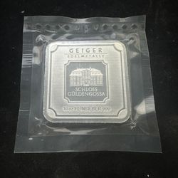 Sealed Geiger Edelmetalle 10oz Silver Bar