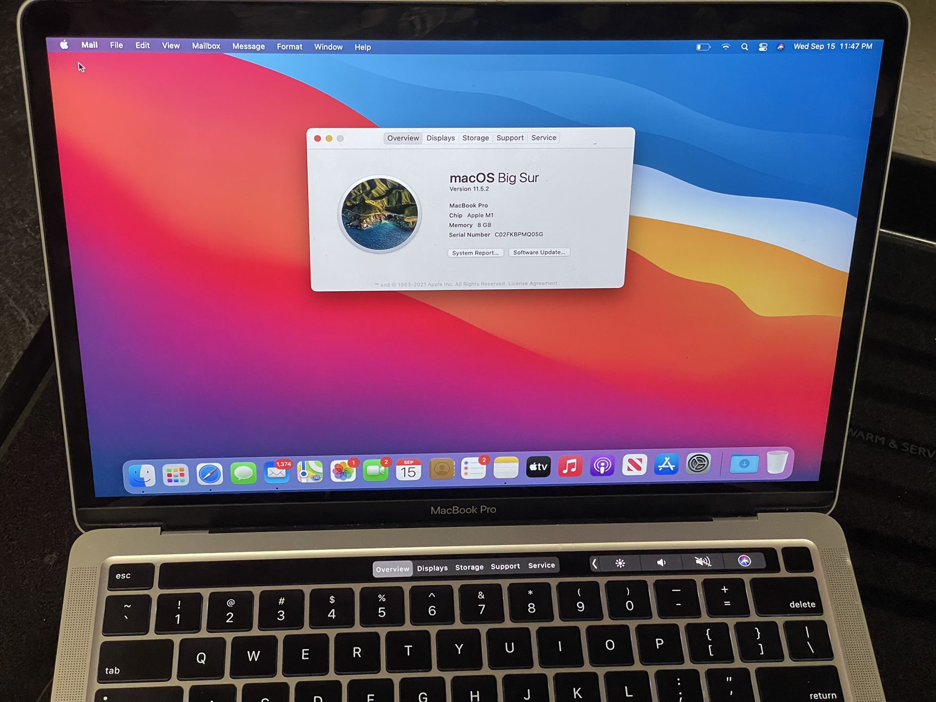 2020 13 Inch M1 Chip MacBook Pro 