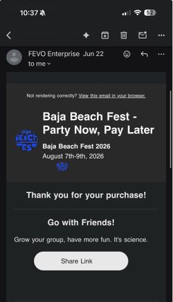 Baja Fest Ticket
