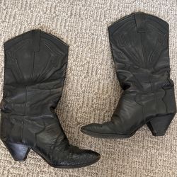 Leather boots