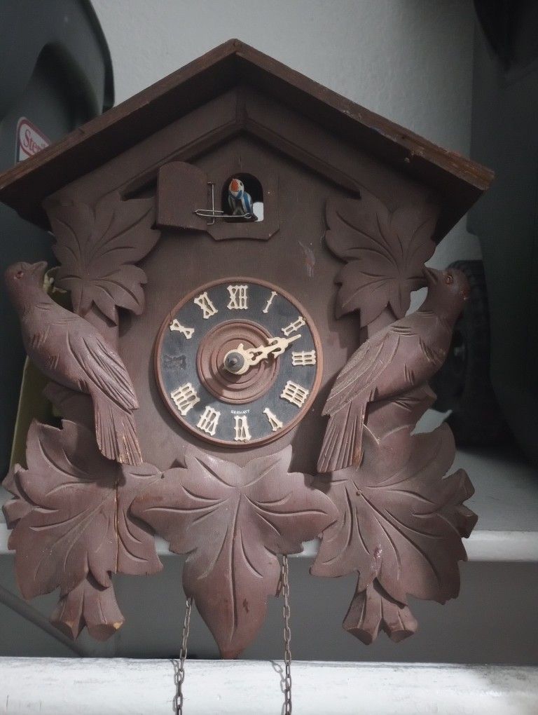 Antique German Black Forrest Ku Ku Clock