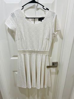 White Summer Dress Size 15