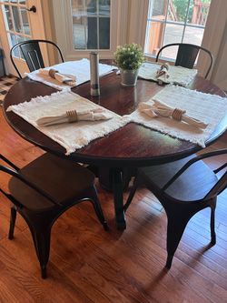 Wooden dining table