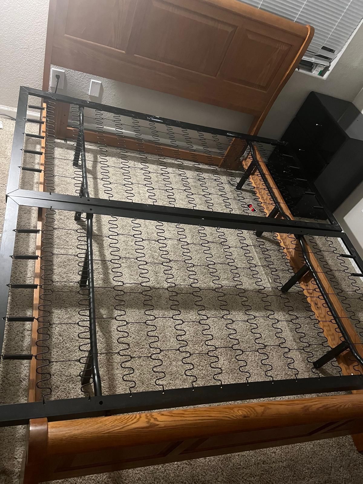 King Size metal platform bed frame.