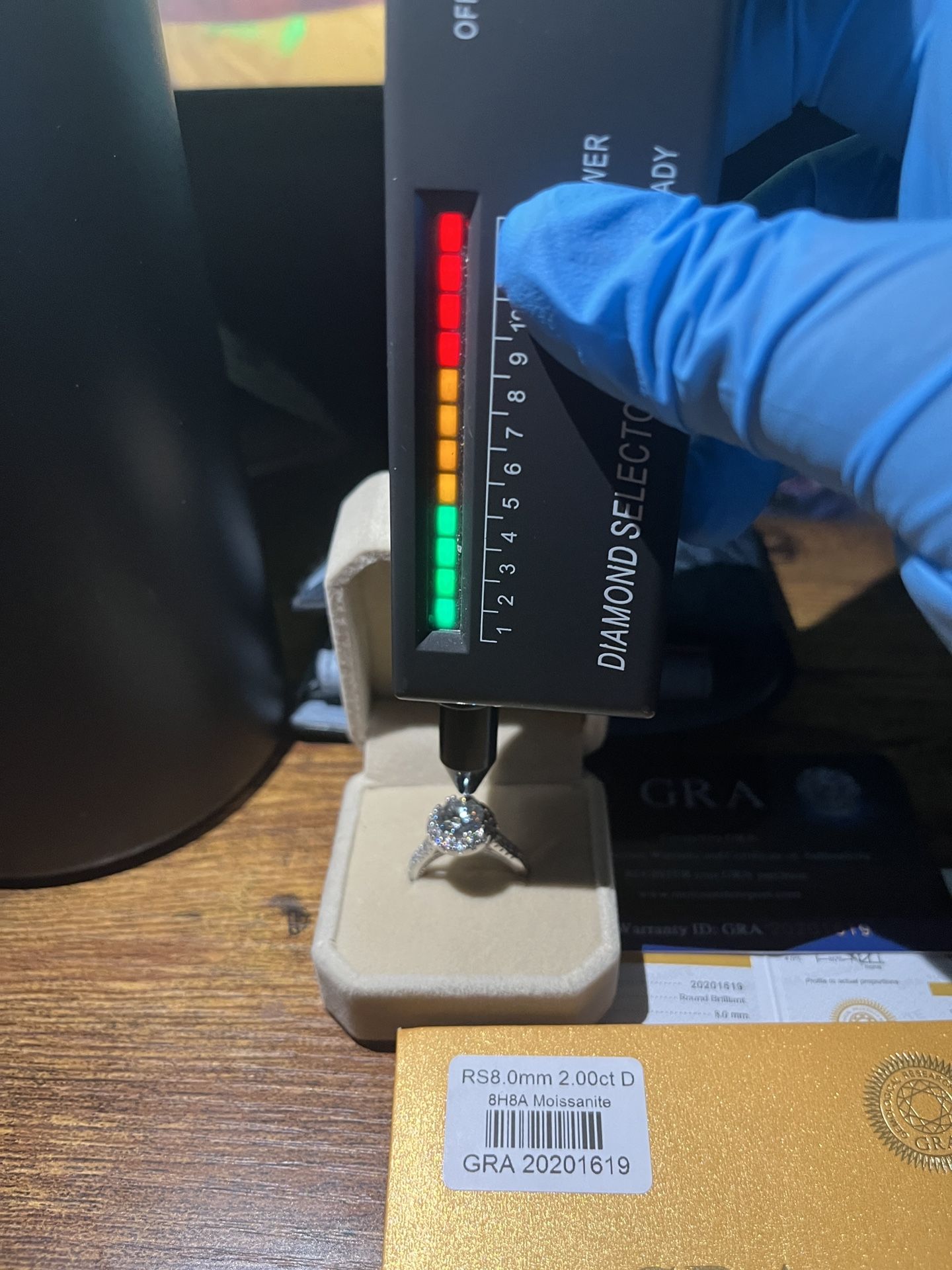 Diamond Moissanite Ring For Woman Size 6