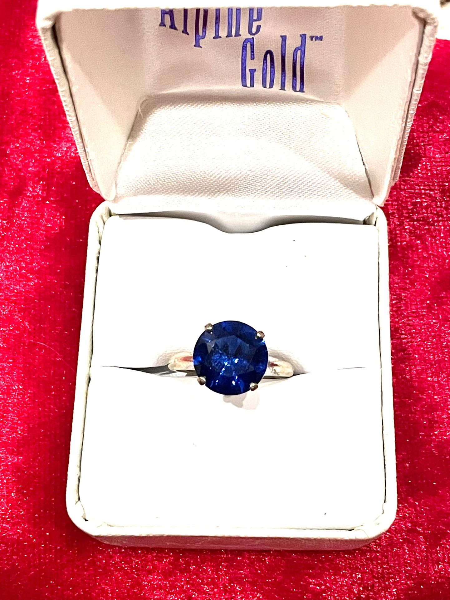 10k London Blue Topaz Ring sz 6.5