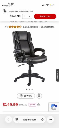 ✨ Staples Executive Office Chair