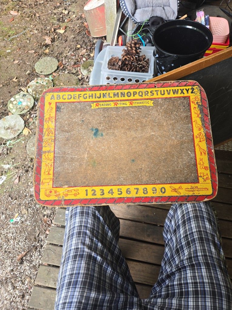 WW2 Era Child's ABC/123 Learning Board