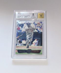 David Ortiz On Card Auto