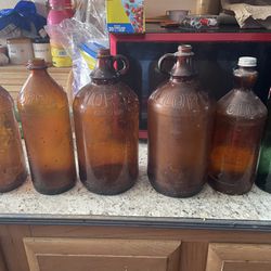 Glass Clorox Bottles 