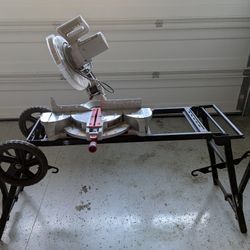 12" Compound Miter Saw with Stand, Chop Saw with Stand