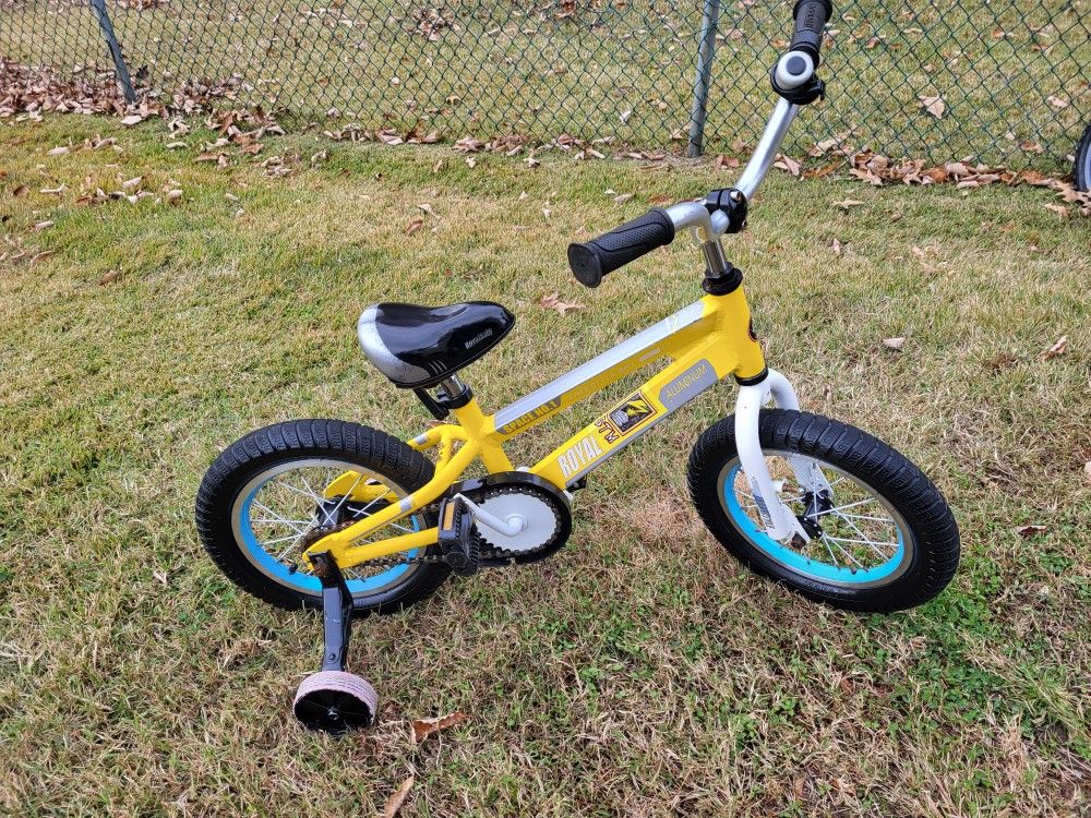 Royal Baby 14 Inch Aluminum Freestyle BMX Bike With Training Wheels