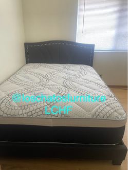 Queen size bed frame and mattress