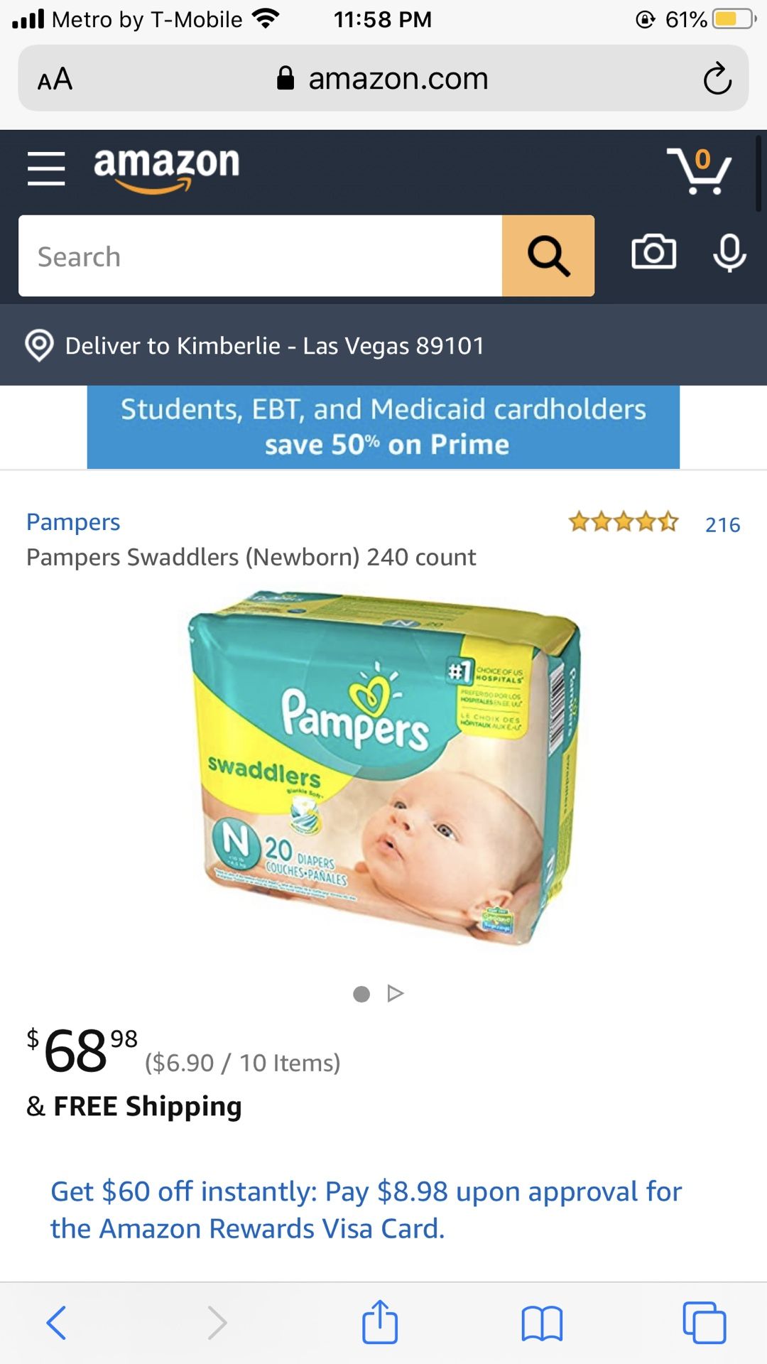 Baby diapers and wipes